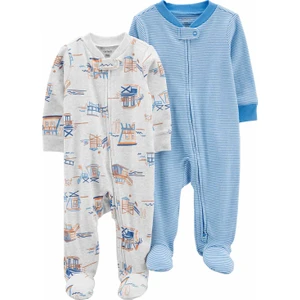 Erkek Bebek Uyku Tulumu Set 2'li Paket Gri