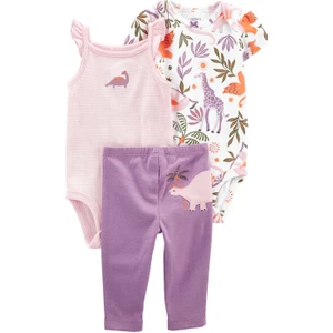 Kız Bebek Alt Üst Set 3'lü Paket Mor