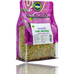 ORGANİK  Yeşil Mercimek 1kg (PESTİSİT VE AFLATOKSİN ANALİZLİ)