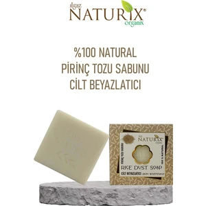 Natural Pirinç Tozu Sabun Cilt Peeling Etkili 100 Doğal Rise Dust Soap