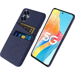 Realme C55 Cep Telefon Kılıfı Sert Pc + Bez Çift Kart Yuvaları Telefon Kapağı (Yurt Dışından)