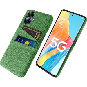 Realme C55 Cep Telefon Kılıfı Sert Pc + Bez Çift Kart Yuvaları Telefon Kapağı (Yurt Dışından)