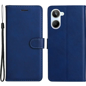 Realme 10 4g Cüzdan Telefon Kılıfı, Strap ile Düz Renk Stand Deri Telefon Kapağı (Yurt Dışından)