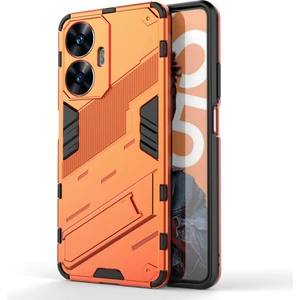 Realme C55 Kickstand Telefon Kılıfı Anti-Çizelge Pc + Tpu Koruyucu Kapak (Yurt Dışından)
