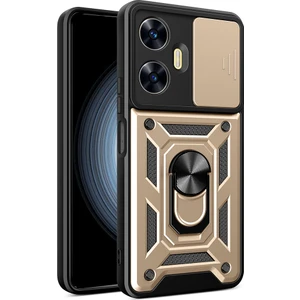 Realme C55 Kickstand Telefon Kılıfı Slayt Kamera Koruma Pc+Tpu Araba Montaj Telefon Kapağı (Yurt Dışından)