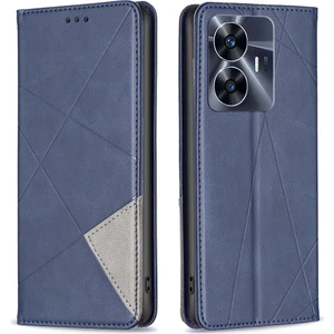 Realme C55 Pu Deri Kart Tutucu Telefon Kabuğu Desresi Desen Cep Telefonu Stand Kılıfı (Yurt Dışından)