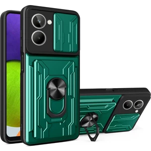 Realme 10 4g Slayt Kamera Koruması Telefon Kickstand Bason Kartı Sahibi Pc + Tpu Kapak (Yurt Dışından)
