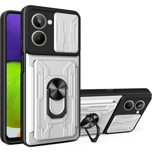 Realme 10 4g Slayt Kamera Koruması Telefon Kickstand Bason Kartı Sahibi Pc + Tpu Kapak (Yurt Dışından)