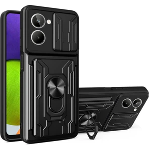 Realme 10 4g Slayt Kamera Koruması Telefon Kickstand Bason Kartı Sahibi Pc + Tpu Kapak (Yurt Dışından)