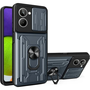 Realme 10 4g Slayt Kamera Koruması Telefon Kickstand Bason Kartı Sahibi Pc + Tpu Kapak (Yurt Dışından)