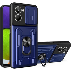 Realme 10 4g Slayt Kamera Koruması Telefon Kickstand Bason Kartı Sahibi Pc + Tpu Kapak (Yurt Dışından)