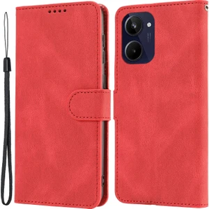 Realme 10 4g Damla Dayanıklı Pu Deri Telefon Kılıfı Kayış (Yurt Dışından)