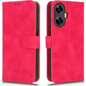 Realme C55 Telefon Deri Kılıfı, Stand Cüzdan Çizelge Karşıtı Telefon Kapağı (Yurt Dışından)