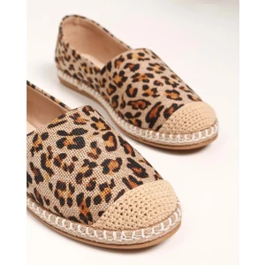 Kadın Yurry Leopar Keten Espadril