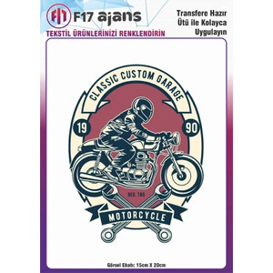 F17 Ajans Ütü ile Yapışan Tekstil Dtf Transfer Baskı