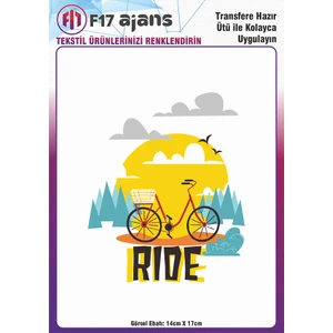 F17 Ajans Ütü ile Yapışan Tekstil Dtf Transfer Baskı