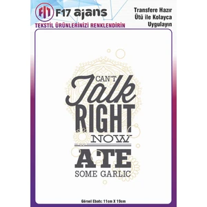 F17 Ajans Ütü ile Yapışan Tekstil Dtf Transfer Baskı