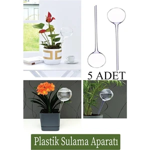5'li Saksı Suluğu Otomatik Çiçek Sulama Aparatı Tatilde Bitki Sulama Damlama
