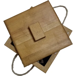 World of Wood World of Wod Ahşap Çöp Kovası