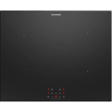 Silverline IH8110B01 İndüksiyonlu Ankastre Ocak 60 cm 4 Gözlü Dokunmatik Kontrol ile Enerji
