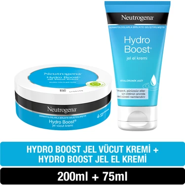 Neutrogena Hydro Boost Kavanoz Krem 200 ml + Hydro Boost El Kremi 75