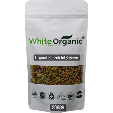 Organik Sebzeli Tel Şehriye 200 gr +7