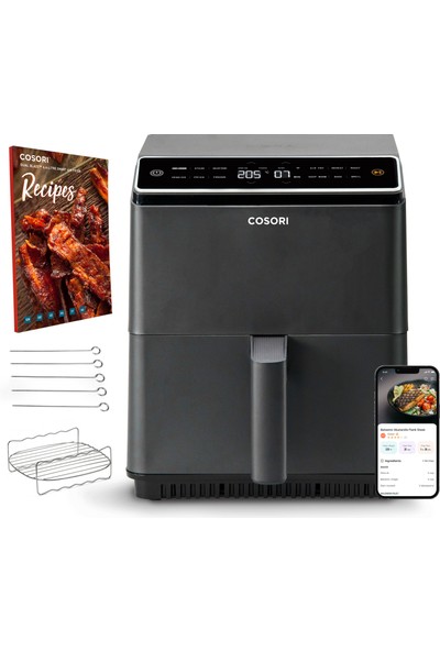 Cosori Dual Blaze 6,4 LT Hazır Programlı 1750W Dokunmatik Panelli AirFryer