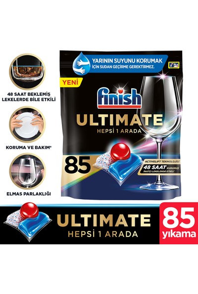 Finish Ultimate Bulaşık Makinesi Deterjanı 85 Tablet