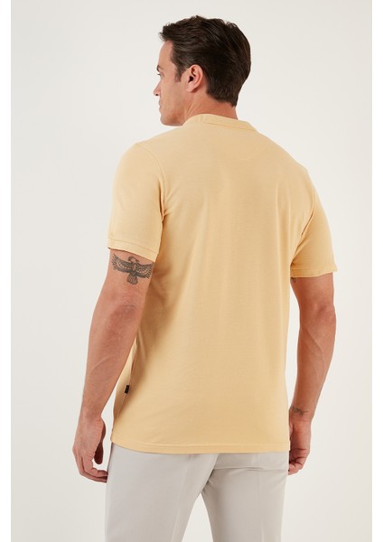 % 100 Pamuk Düğmeli Polo T Shirt Erkek Polo 5902127 modelleri