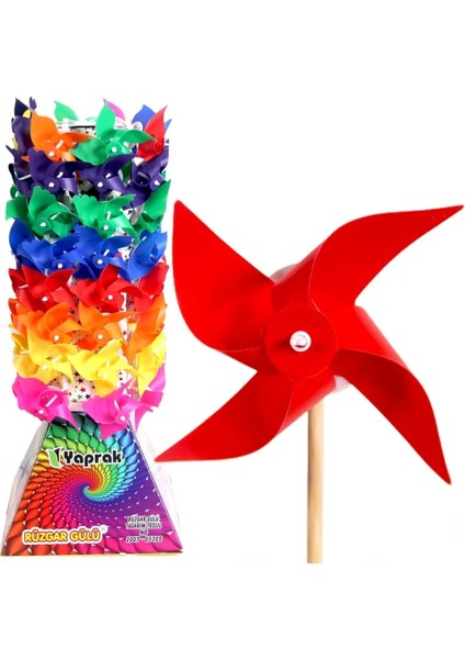Rüzgar Gülü 4 Kanat 10 cm Mini Rüzgar Gülü