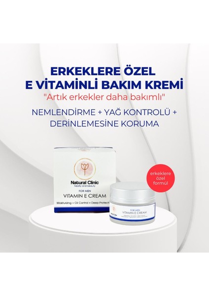Clinic Erkeklere Özel E Vitaminli Bakım Kremi