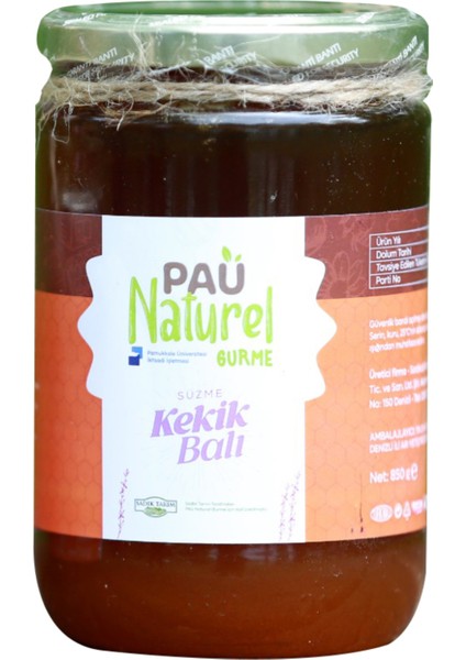 Paü Naturel Gurme Süzme Kekik Balı 850GR