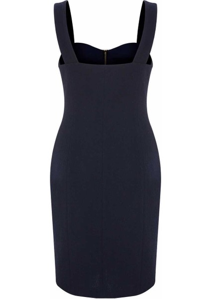 Fermuarlı Mini Boy Davet Elbisesi Lacivert Y2311062_015 indirimleri