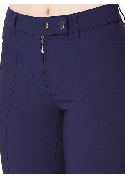 Bol Paçalı Kadın Pantolon Lacivert Y9912024_015