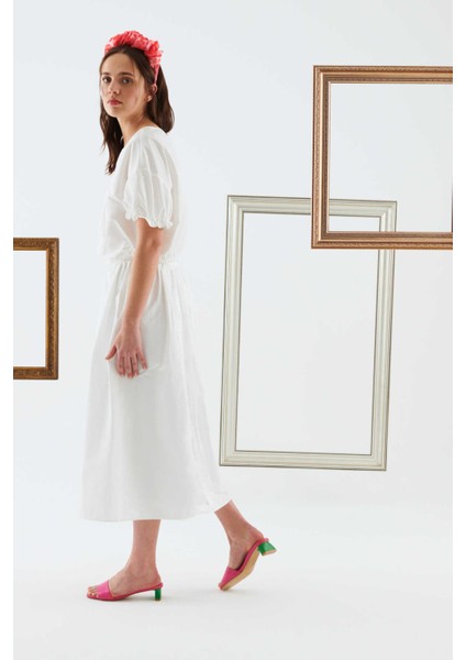 İşlemeli Uzun Etek Beyaz Y2215059_002 modelleri