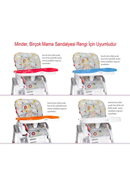 Leke Tutmaz Organik Mama Sandalyesi Minderi & Kılıfı Max-T