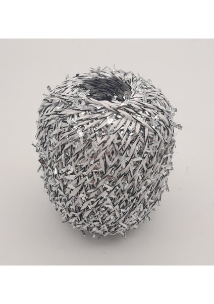 Confetti Kağıt Ip Beyaz Gri Renk