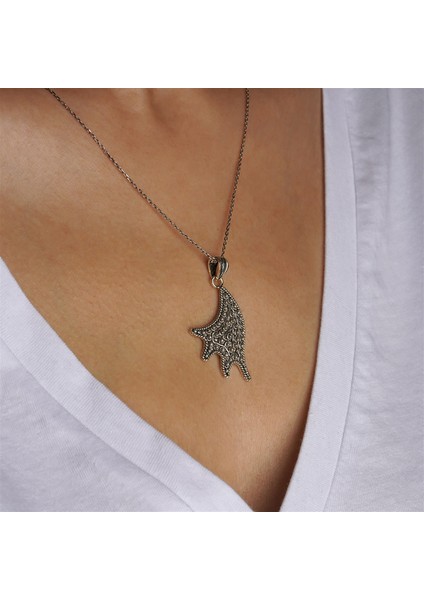 Telkari Işlemeli Serpme Gümüş Kadın Kolye fiyatları