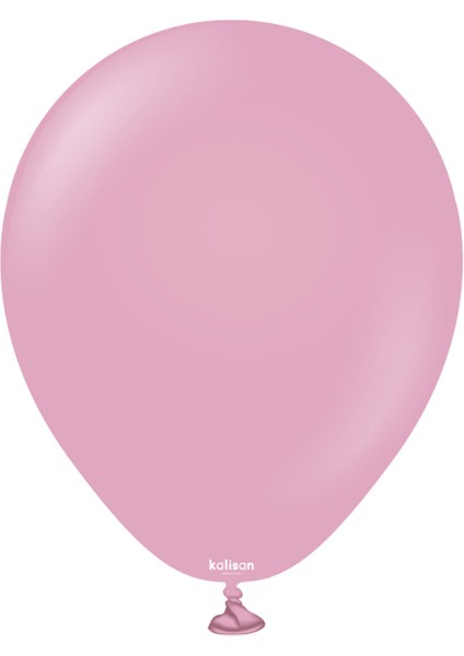 Retro Toz Pembe Pastel Balon 100 Lü 5 Inç