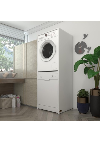 Kenzlife çamaşır-bulaşık makinesi dolabı boryamdf byz 180*70*60 % 100 mdf full mdf banyo kapaksız arkalıksız