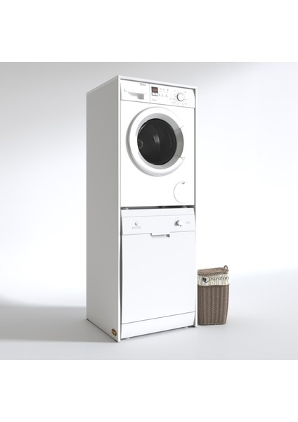 Kenzlife çamaşır-bulaşık makinesi dolabı boryamdf byz 180*70*60 % 100 mdf full mdf banyo kapaksız arkalıksız