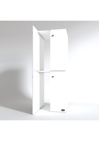 Kenzlife çamaşır-bulaşık makinesi dolabı kapaklı roksanamdf byz 180*70*60 % 100 mdf full mdf banyo çift katlı arkalıksız