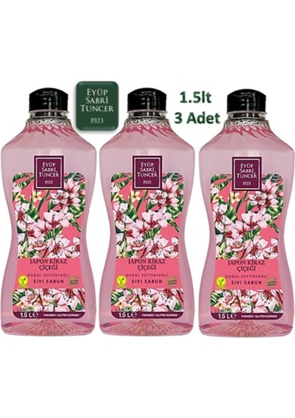 Sıvı Sabun Japon Kiraz Çiçeği 1.5 Lt 3'Lü