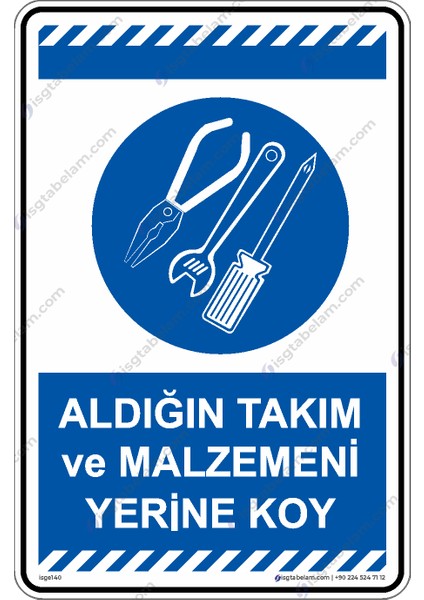 Aldığın Takım ve Malzemeni Yerine Koy