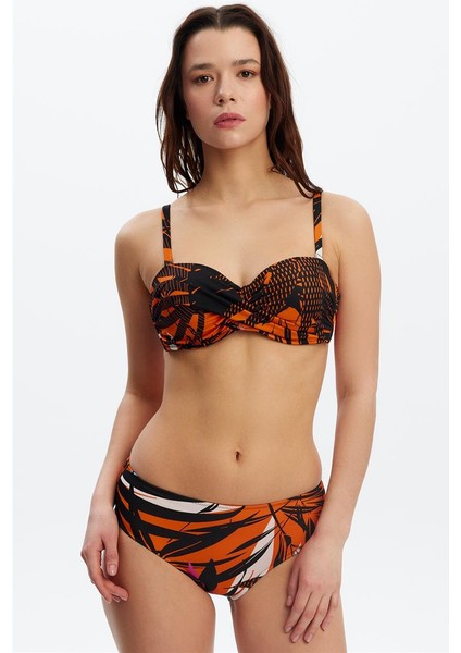 B1655 Kaplı Straplez Bikini Takımı
