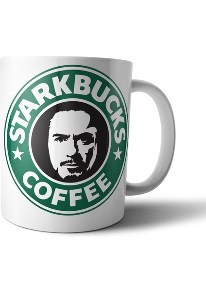 Starkbucks Iron Man Starbucks Kupa Bardak Model 1