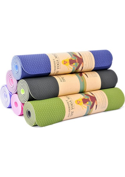Hizalamalı 6mm Tpe Yoga Matı Pilates Minderi (Yurt Dışından) fiyatları
