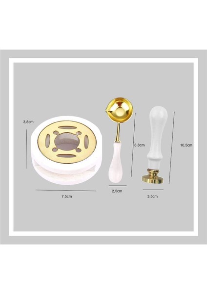 Davetiye Mum Mühürü Uygulama Seti Beyaz Renk 661 Yüzükler fiyatları