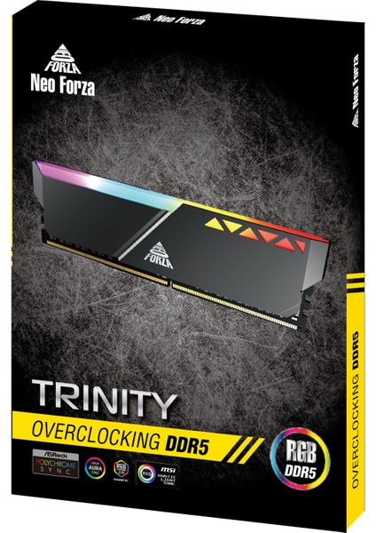 Trınty 32GB Ddr5 Rgb Kıts (2*16GB) 6000MHZ CL40 1,3V Gamıng Pc Ram NMGD516F82-6000LI20