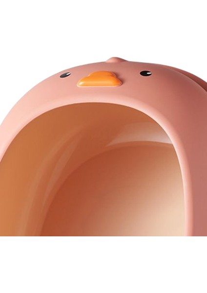 Yüksek Taraflı Kedi Çöp Kutusu Çıkarılabilir Çerçeve Taşınabilir Kolay Temizlik Yarı Kapalı Pembe (Yurt Dışından)
